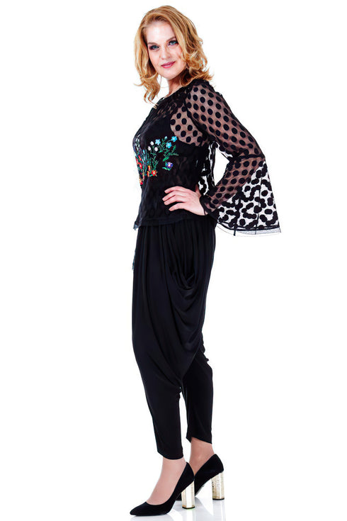 Bluza tul cu broderie freeshipping - Liza Panait Online Boutique